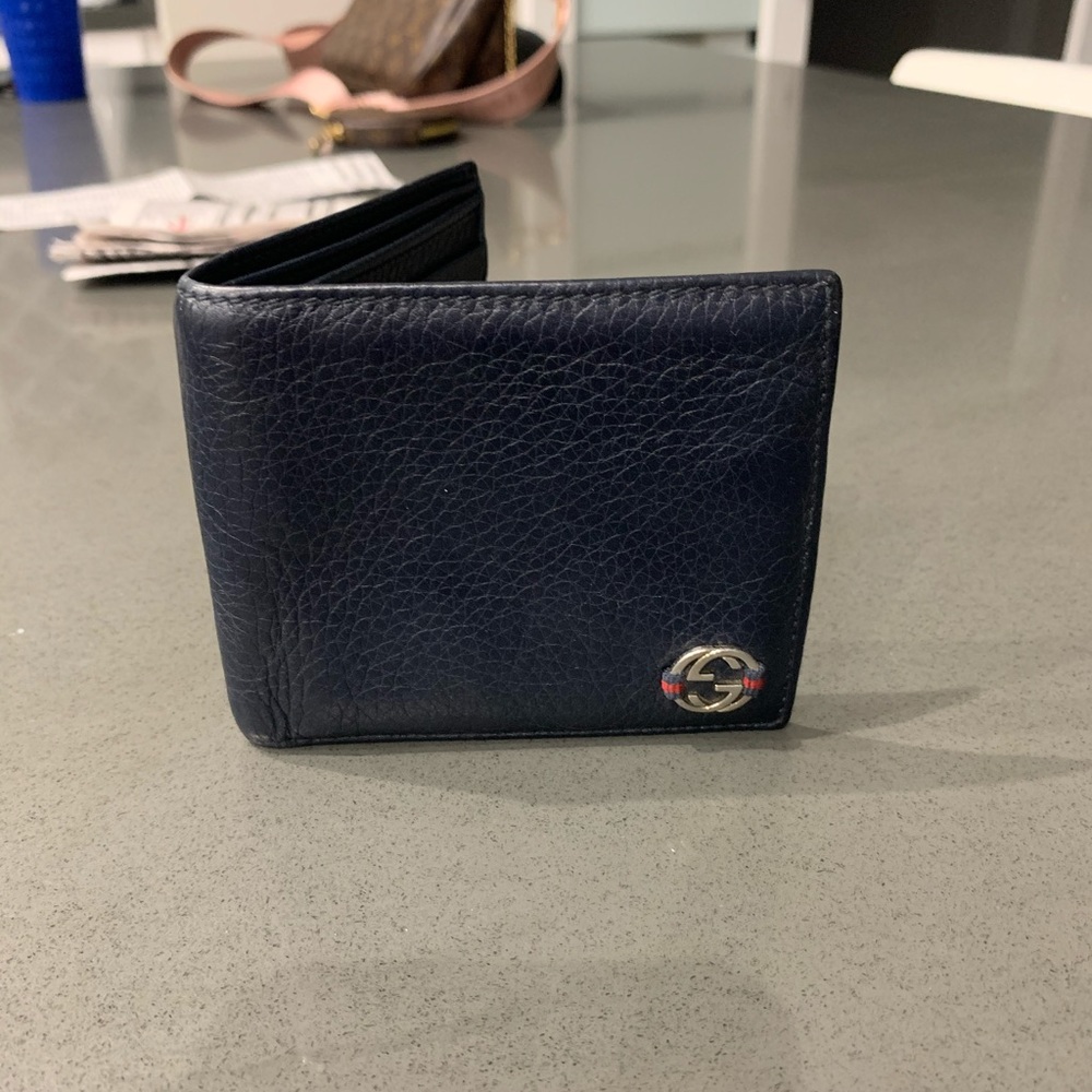Navy Blue Gucci Wallet